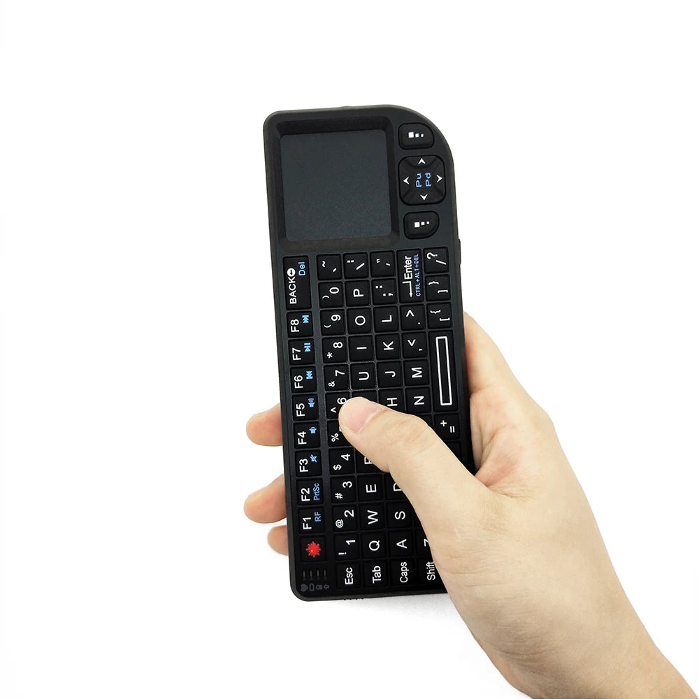Wireless Keyboard Handheld With Touchpad Mouse