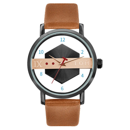 TOMI Fashionable and Minimalist Men's Leather Watch Strap