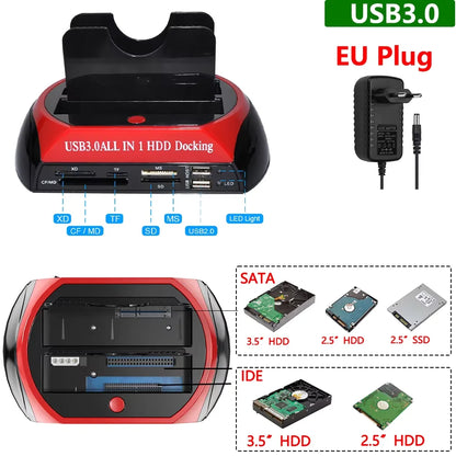 10 IN 1 Dual-bay Hard Drive Station