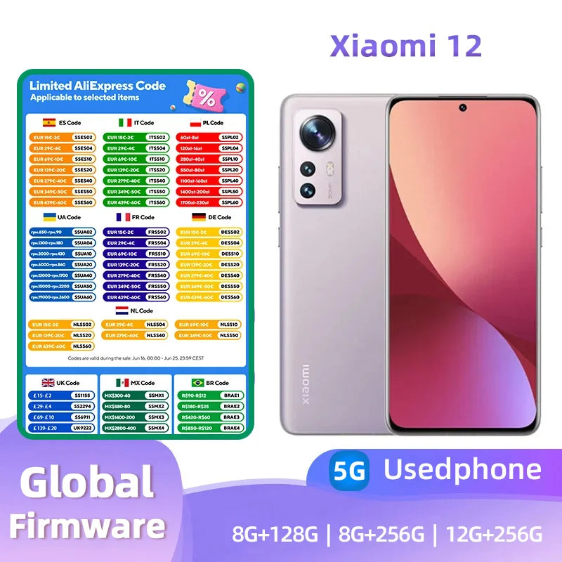 Xiaomi 12 Android Phone (Used)