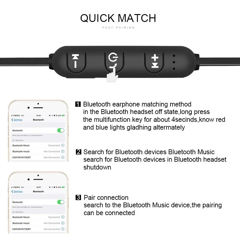 Wireless binaural stereo sports headset