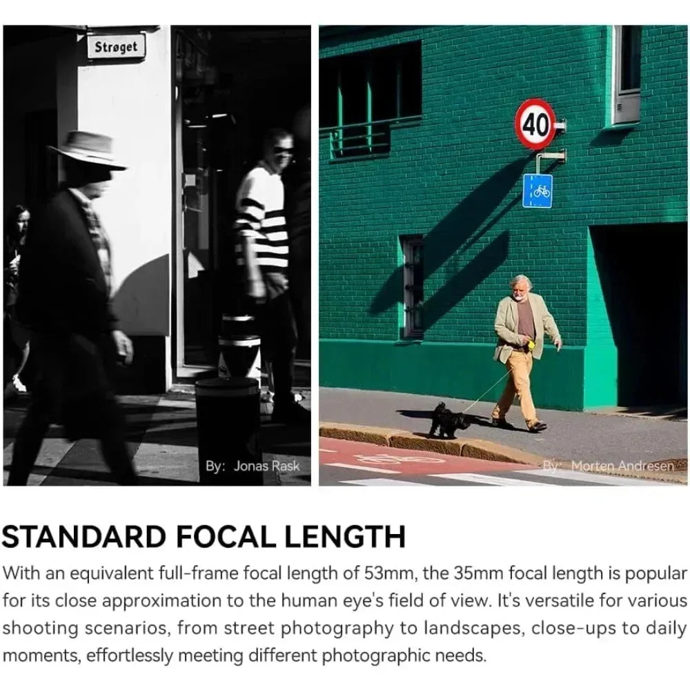 Auto Focus Lens APS-C For Fuji X Sony E Nikon Z Mount Cameras