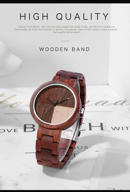 Casual Quartz Wooden Watch