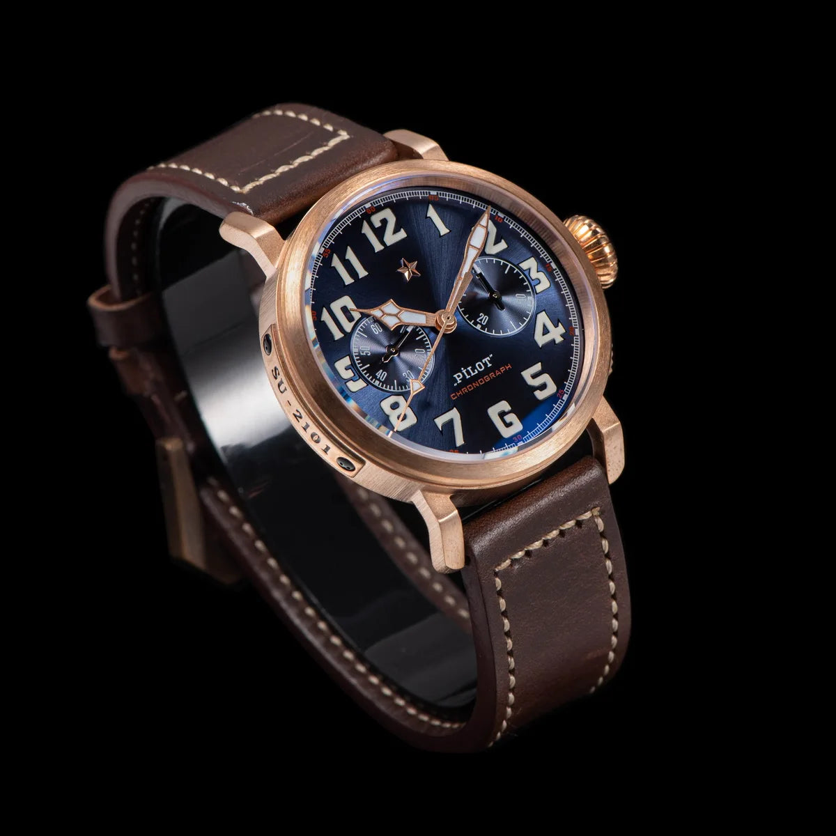 Sugess Bronze Pilot Watch