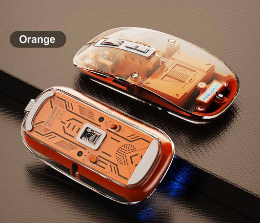 Transparent Magnetic Triple Mode Wireless Mouse