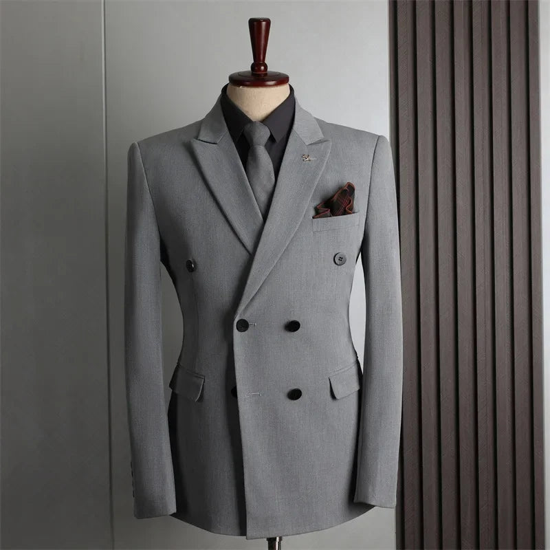 Men's Double-Breasted Blazer Jackets