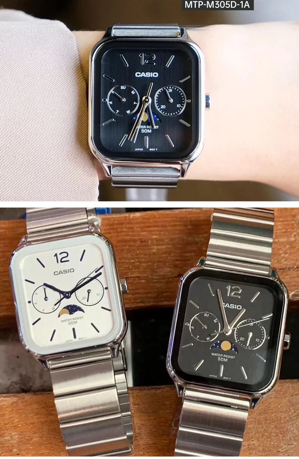 Casio Square Wrist Watch for Men