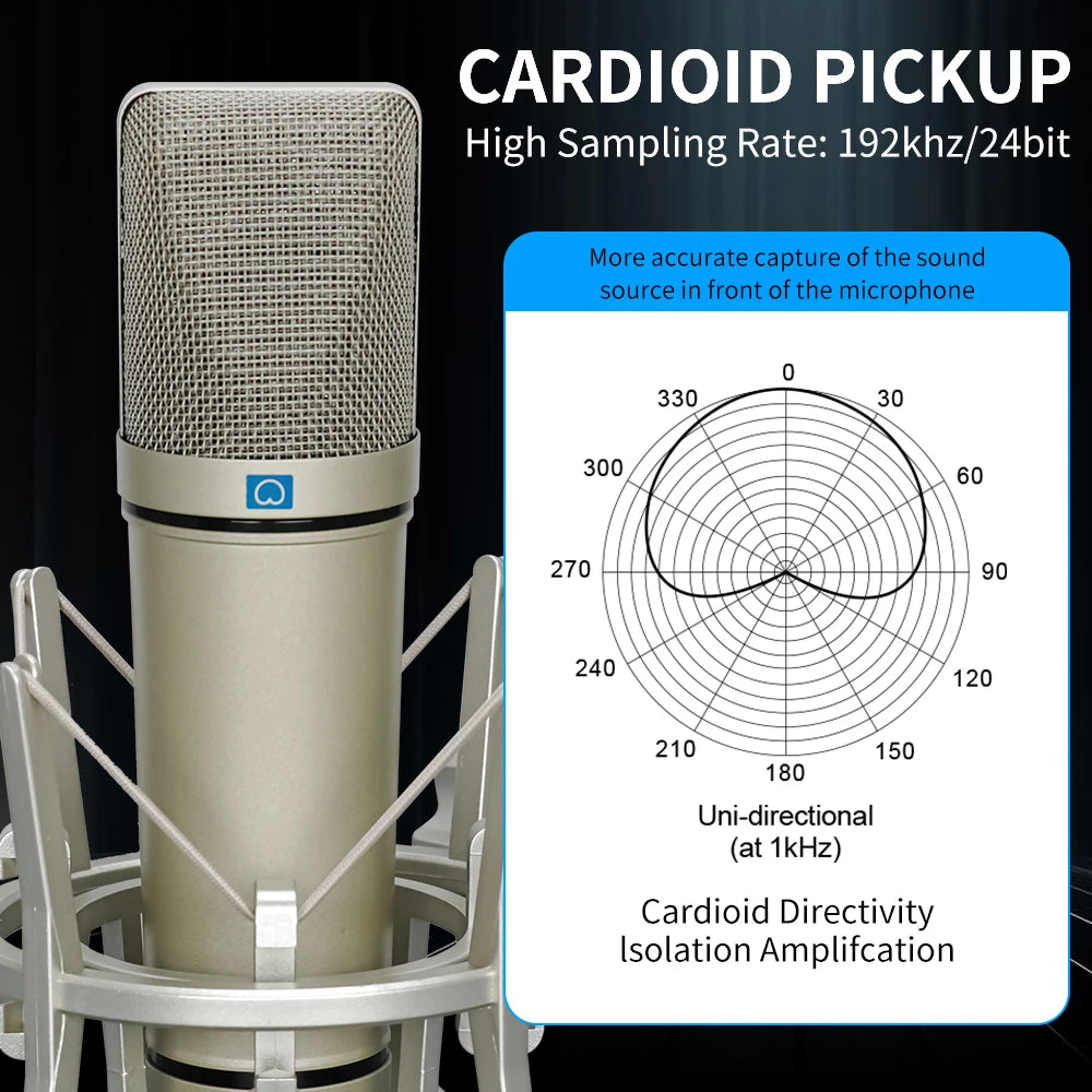 LEUS U87 AI XLR Condenser Microphone