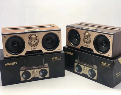 Retro KM-7 Wooden Bluetooth Speaker