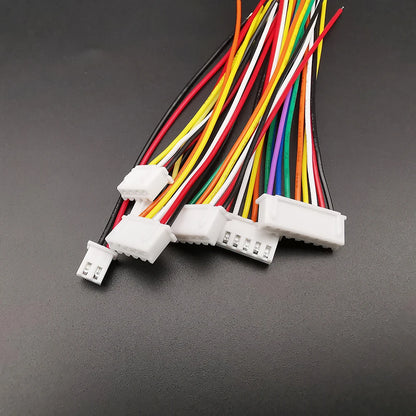 5Sets JST XH2.54 XH 2.54mm Wire Cable Connector 2/3/4/5/6/7/8 Pin Male and Female Plug Socket 10cm 20cm Wire Length 26AWG
