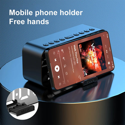 Bluetooth Speaker FM Radio With Alarm Clock