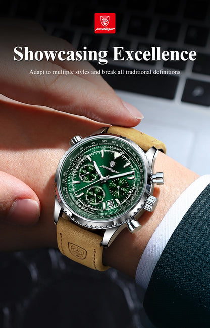 POEDAGAR Luxury Men Quartz Watch