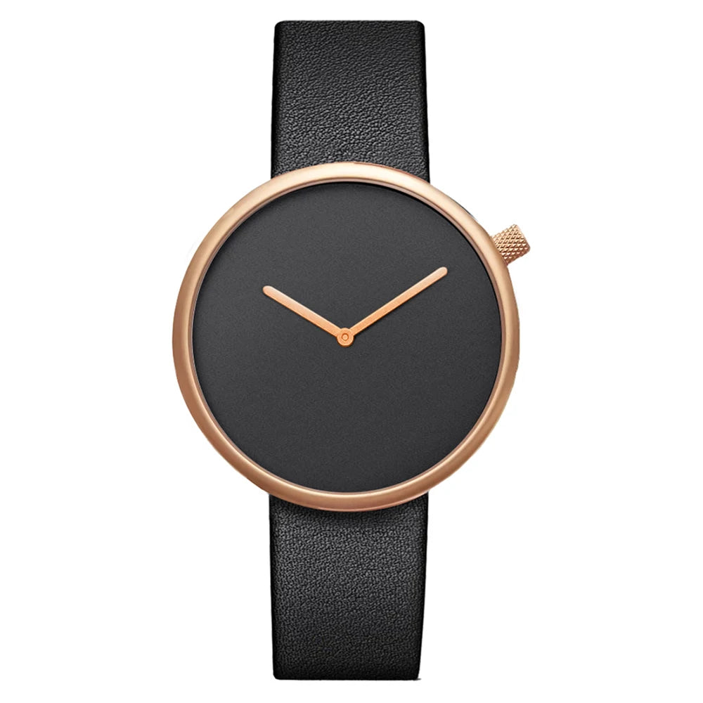 TOMI Women's Minimalist Style Leather Watch