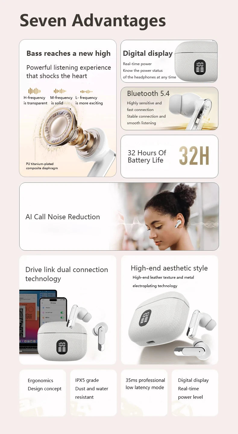 Uonam Wireless Bluetooth Earphones