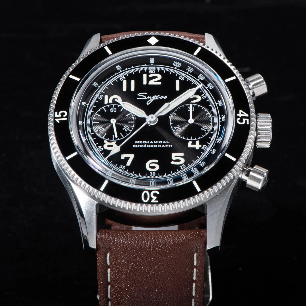 Sugess Handwind Chronograph Watch
