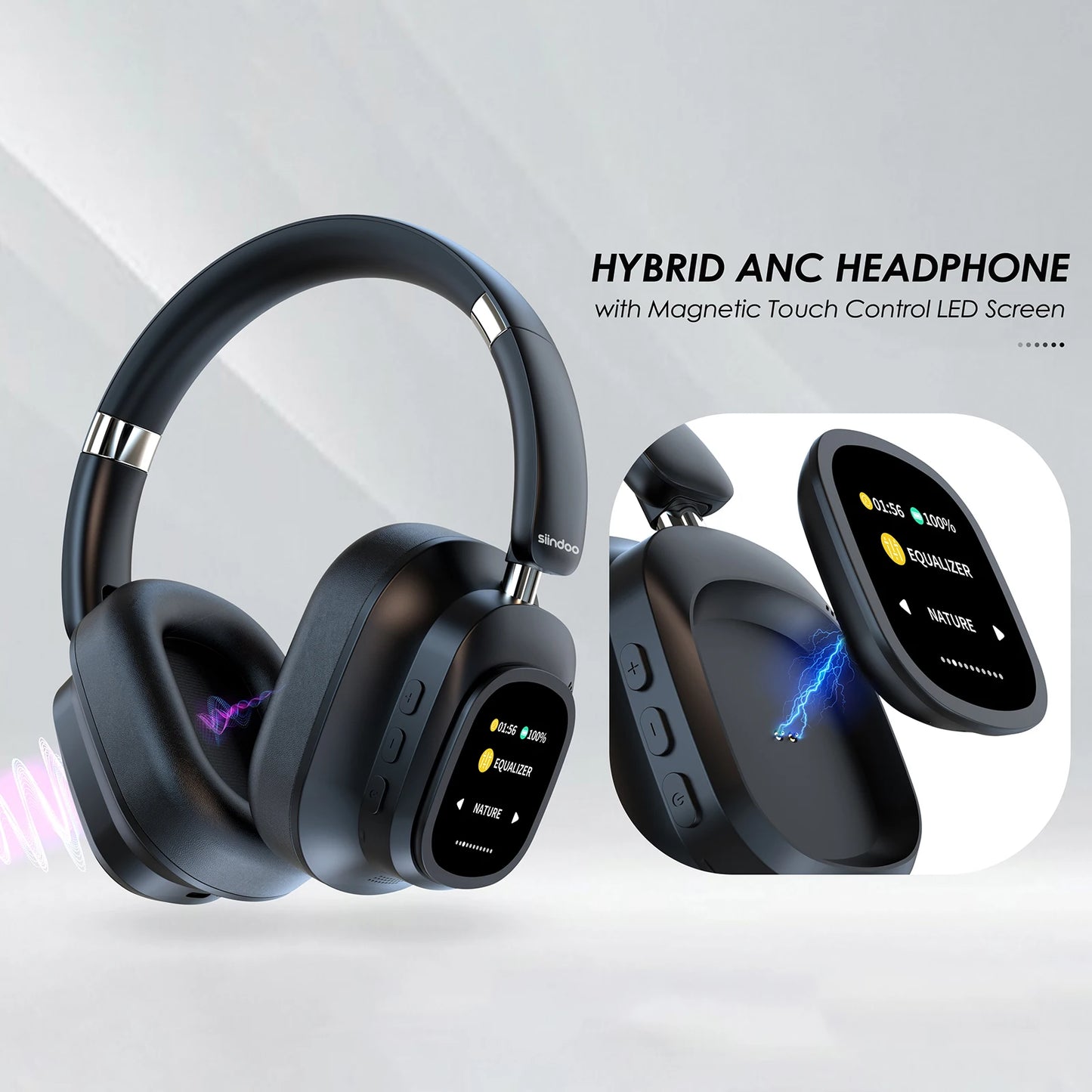 Siindoo JH-ANC930Plus Hybrid Wireless Headphone