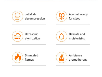 Volcanic Lava Jellyfish Aromatherapy Flask