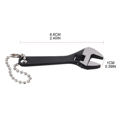 Mini Size 2.5" 2.5 inch Adjustable Spanner Nut Wrench Tool Jaw Capacity 0~10mm Portable Hand Manual Repair Tool Black