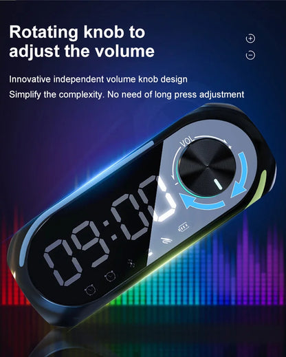 Alarm Clock Radio FM Bluetooth Speaker