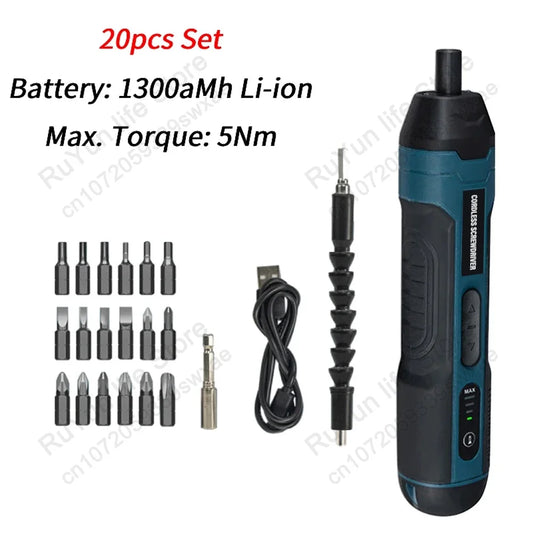 Mini Electric Screwdriver Set