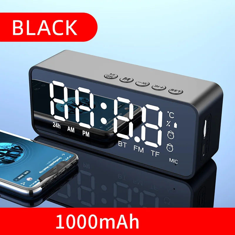 Alarm Clock Radio FM Bluetooth Speaker
