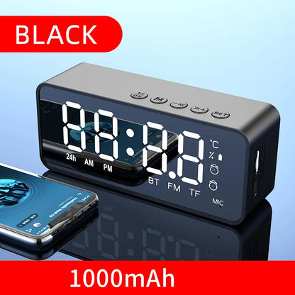 Alarm Clock Radio FM Bluetooth Speaker