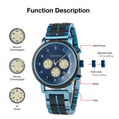 BOBO BIRD Men's Watch