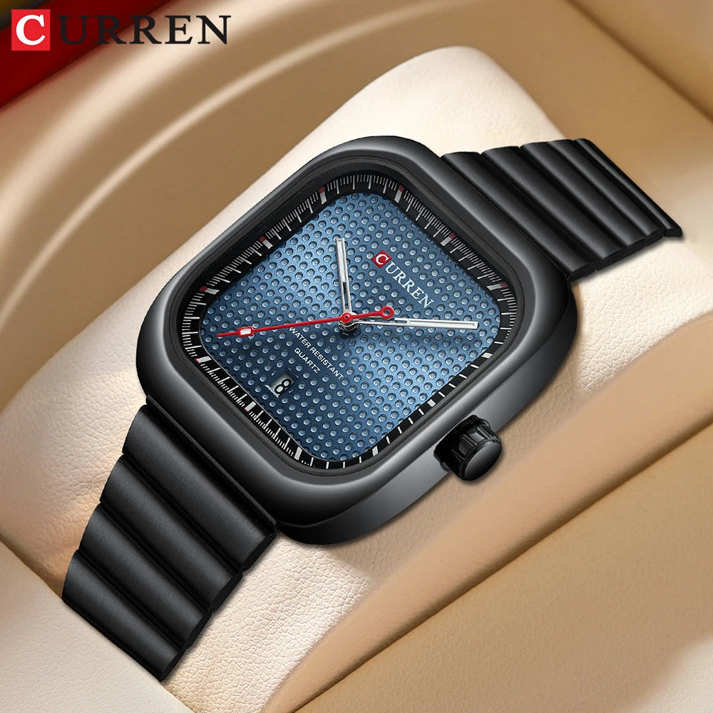 CURREN Simple Business Square Quartz Watch