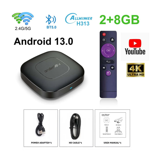 Mortal T1 Smart Android13 TV Box