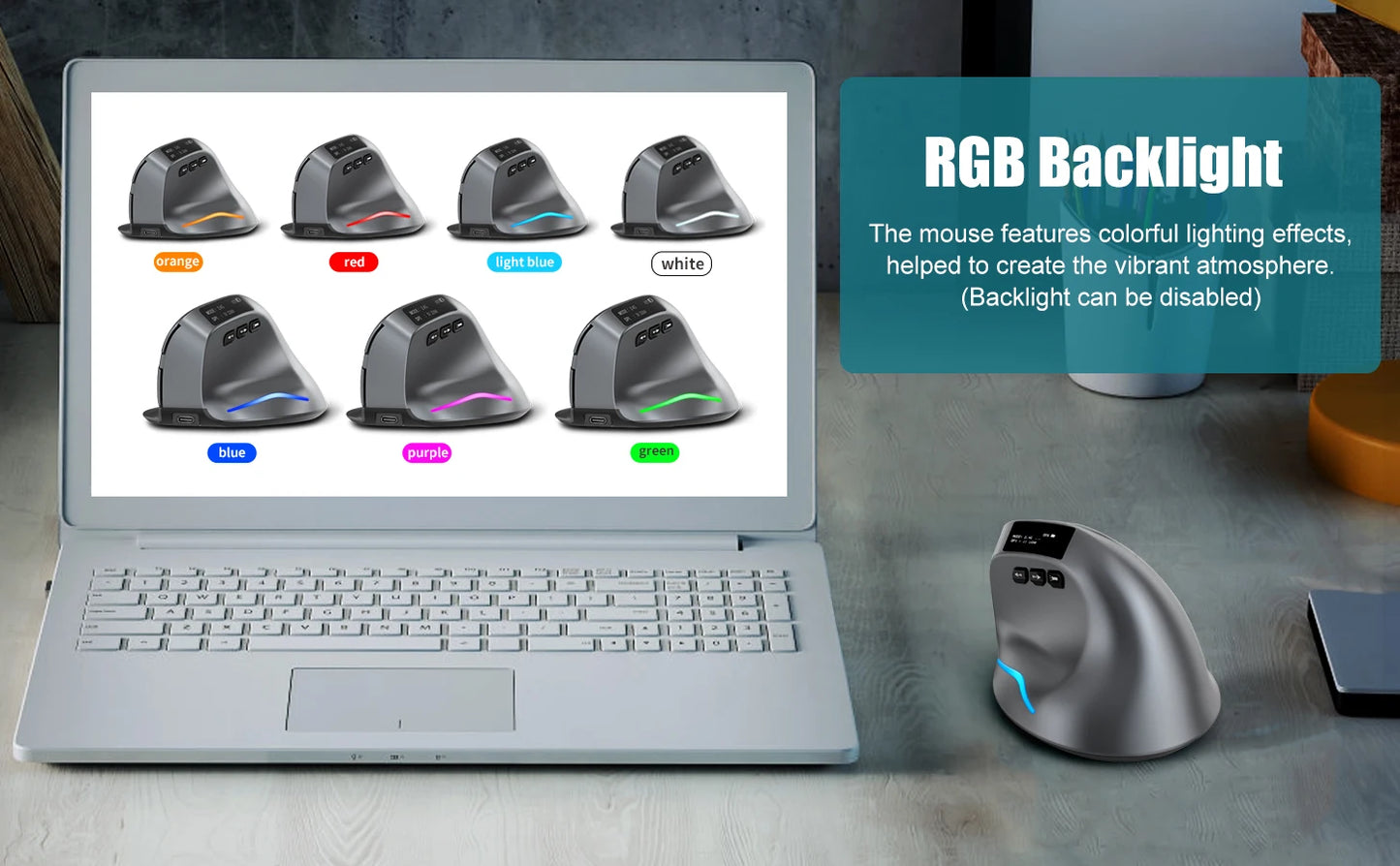 Lefon Bluetooth Vertical Mouse Wireless