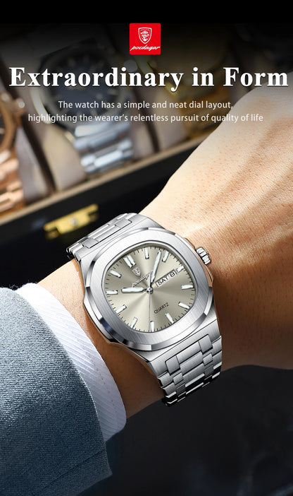 POEDAGAR Luxury Military Watch