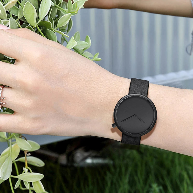 TOMI Women's Minimalist Style Leather Watch