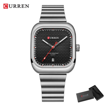 CURREN Simple Business Square Quartz Watch