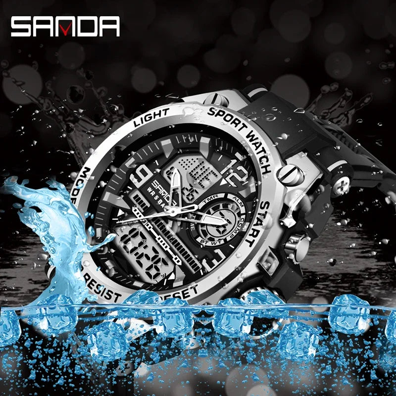 SANDA 6024 Sport Quartz Watch for Men