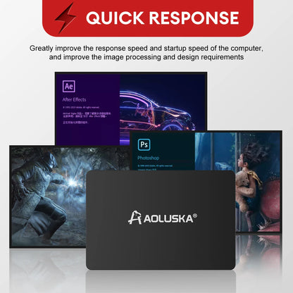 AOLUSKA 2.5 SATA 3 SSD 1TB 512GB
