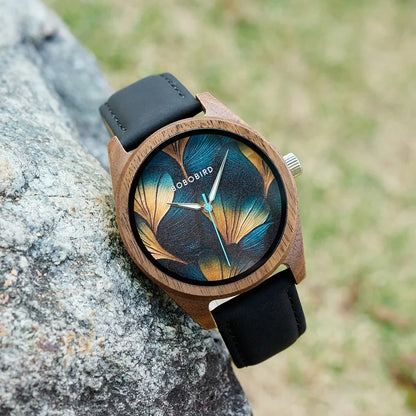 BOBOBIRD Wooden Quartz Watch for Men