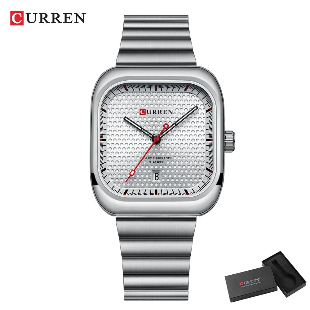 CURREN Simple Business Square Quartz Watch