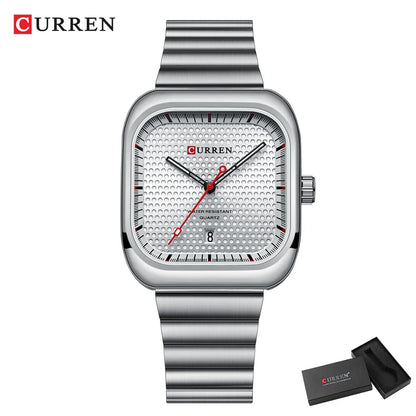 CURREN Simple Business Square Quartz Watch