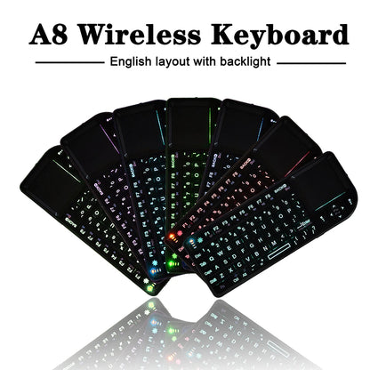 Wireless Keyboard Handheld With Touchpad Mouse