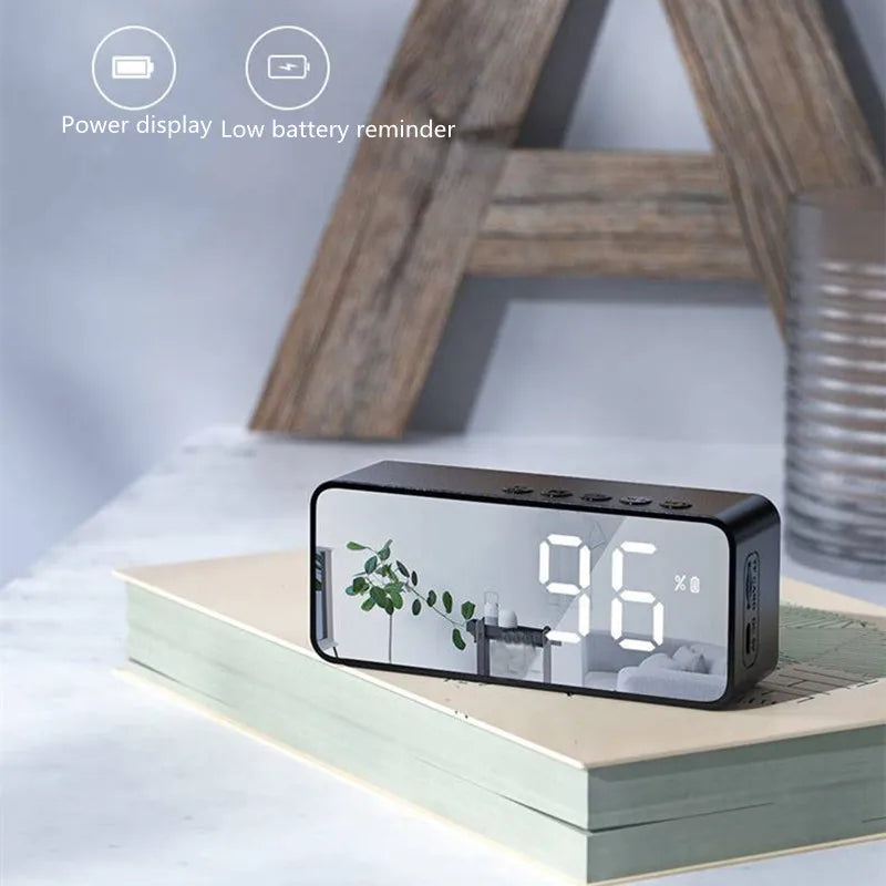 Alarm Clock Radio FM Bluetooth Speaker
