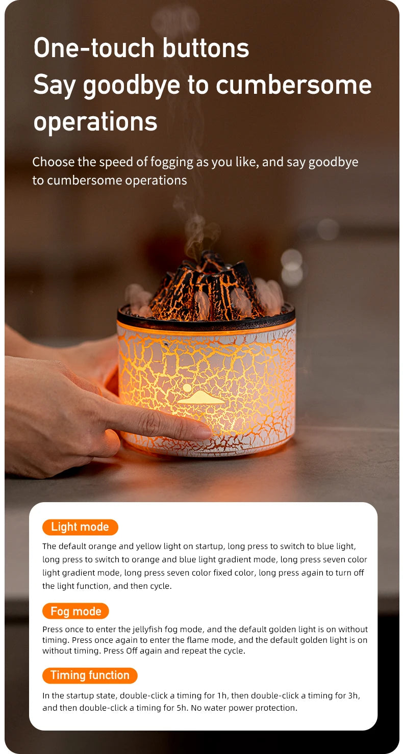 Volcanic Lava Jellyfish Aromatherapy Flask