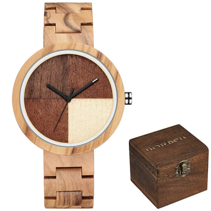 Casual Quartz Wooden Watch