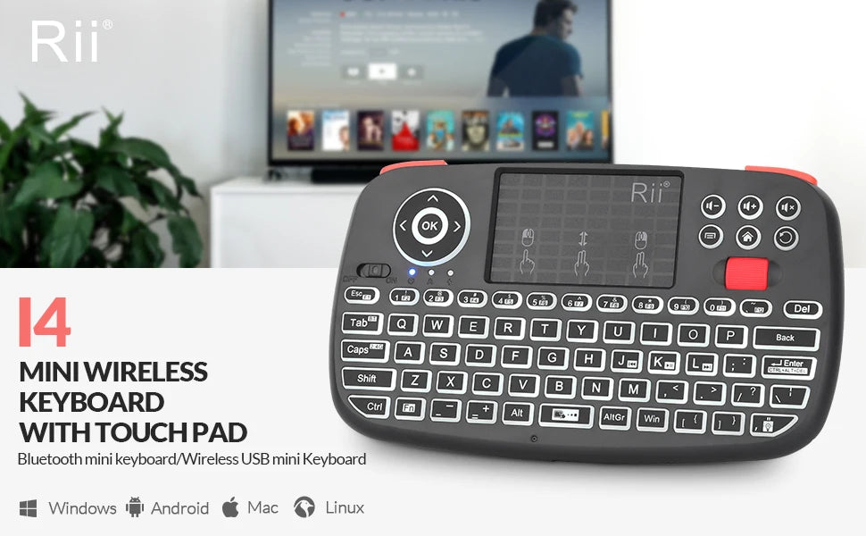 Rii i4 Mini Bluetooth Wireless Keyboard