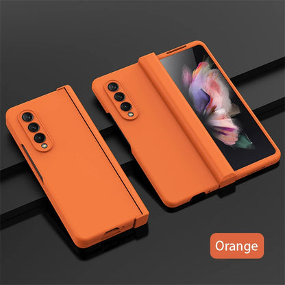 Ultra Thin Folding Shockproof Case For Samsung Galaxy Z Fold 4 6 Fold4 Fold3 Fold 5 360 Full Protection Candy Color Hard Cover