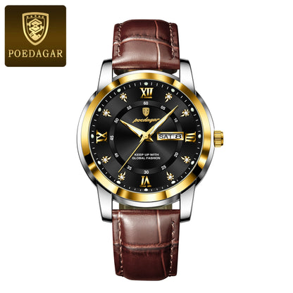 POEDAGAR Luxury Business Men Watch
