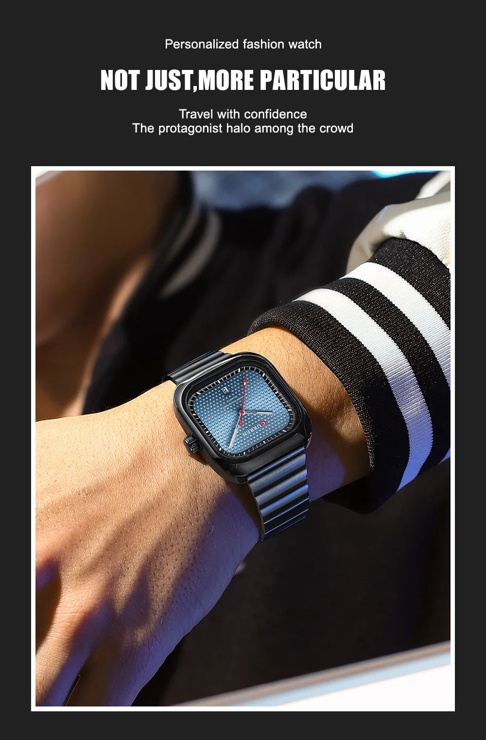 CURREN Simple Business Square Quartz Watch