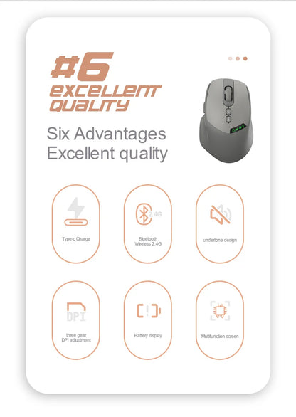 Noiseless Dual Mode Wireless Mouse