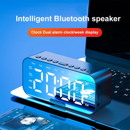 Bluetooth Speaker FM Radio With Alarm Clock