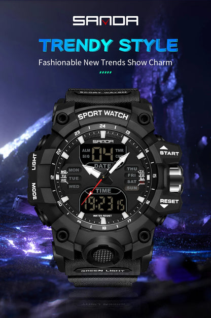 Simple Night Waterproof Sports Electronic Watch