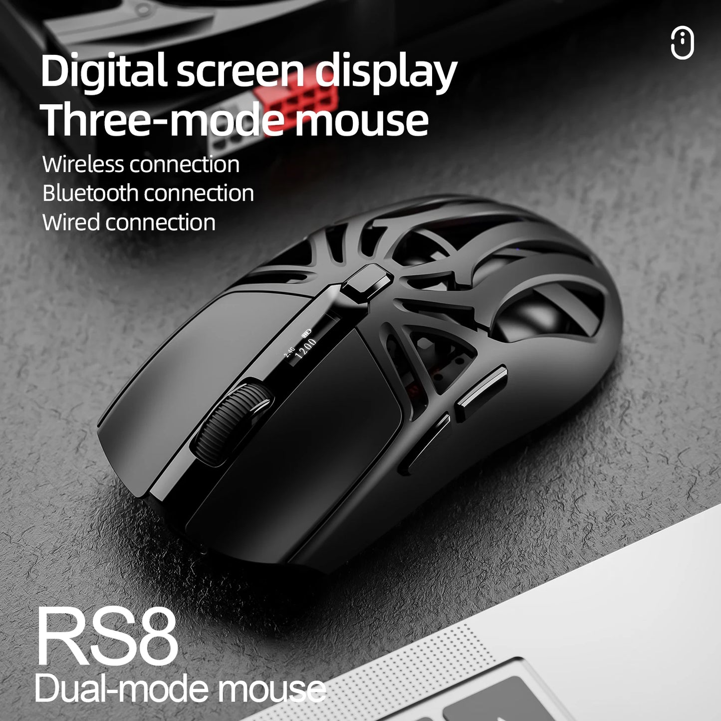 SMAILWOLF RS8 1000Hz Bluetooth Mouse